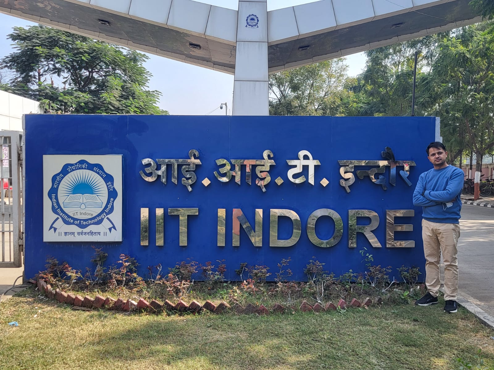 Dipak Paudel during academic visit at Indian Institute of Technology Indore