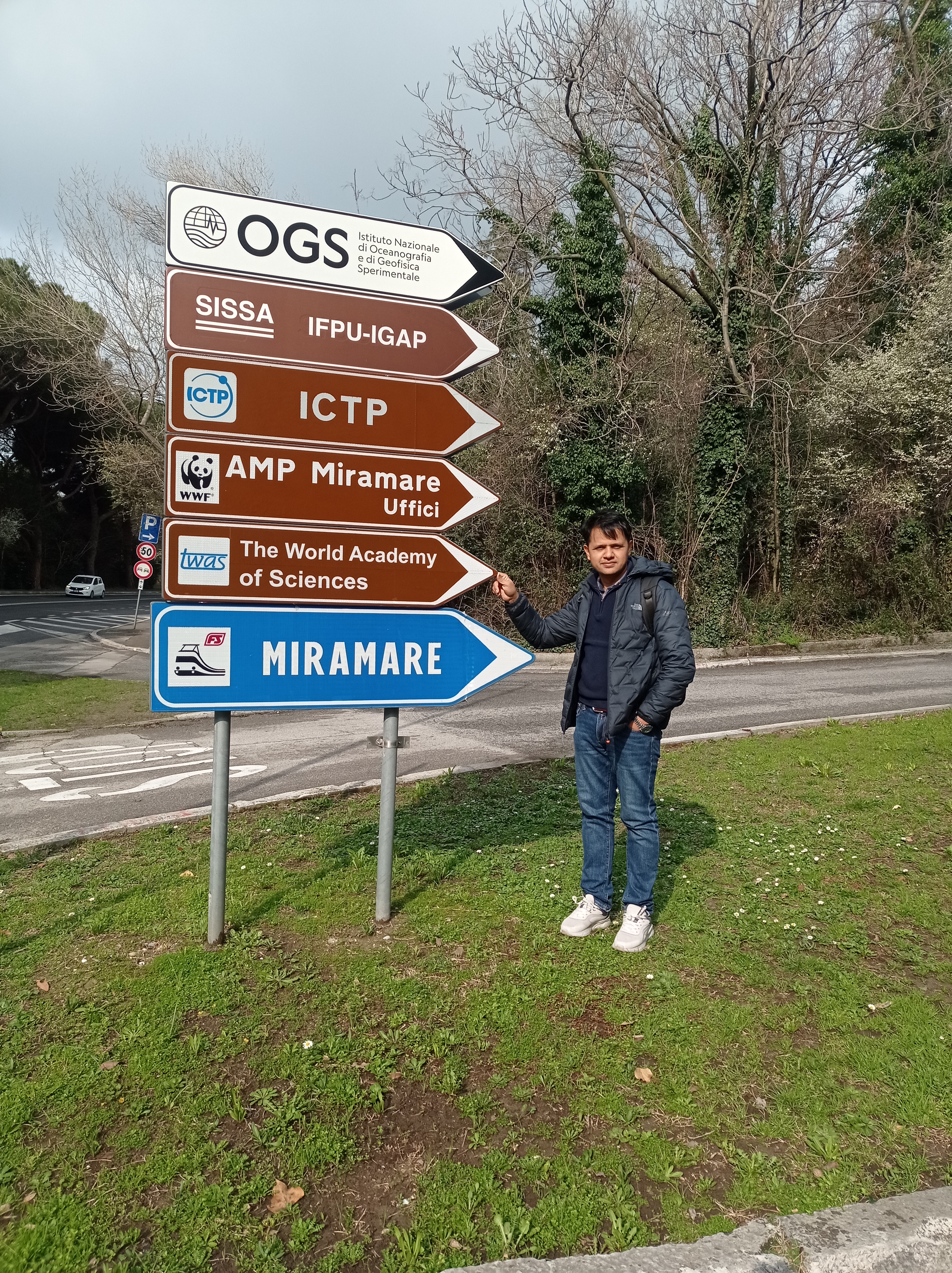 Dipak Paudel at The World Academy of Sciences and ICTP in Trieste, Italy