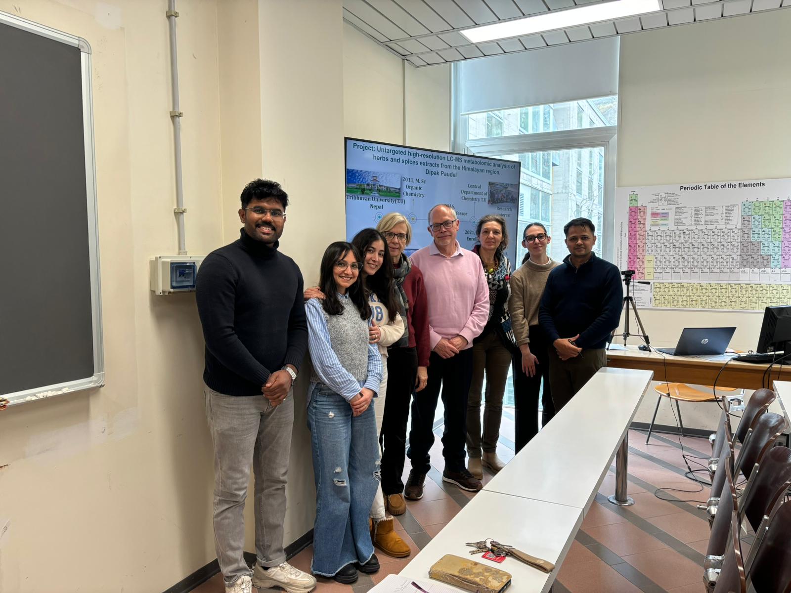 Poster presentation on untargeted high-resolution LC-MS metabolomics of Himalayan herbs and spices at University of Trieste